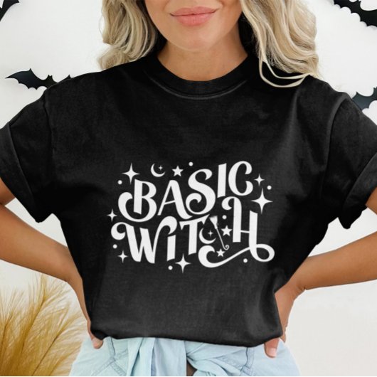 Basic Witch zwart Moderne Vrouwen Halloween T-shirt