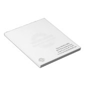 Basic with Business Logo in Background Notepad Notitieblok (Schuin)