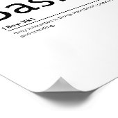 Basic Woordenboek Definitie Grappig citaat Art Pri Poster (Hoek)