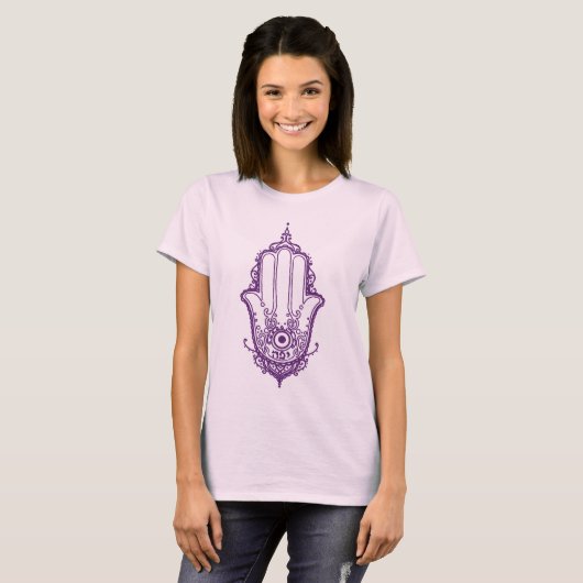Basic Yaffa Beauty Hamsa T-shirt (Voorkant volledig)