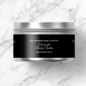 Basic Zwart Cosmetica potje Label Adreslabel Wikkel