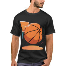 Basic Zwart T-shirt Grote Basketbal