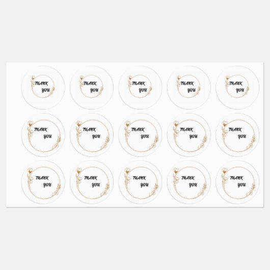 Basics Bedankt kaarten Labels (Vel)