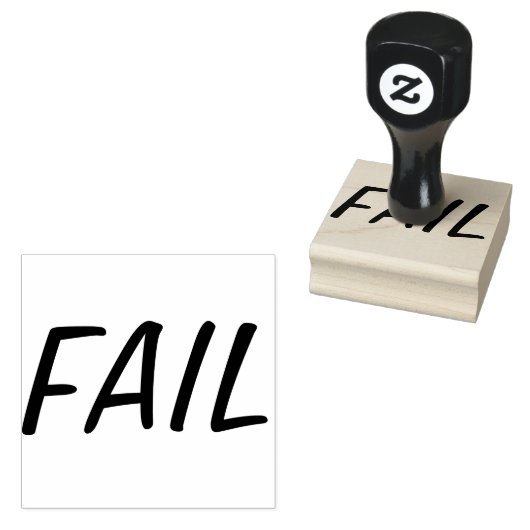 Basics Red Fail Stamp Rubberstempel (Gestempeld)