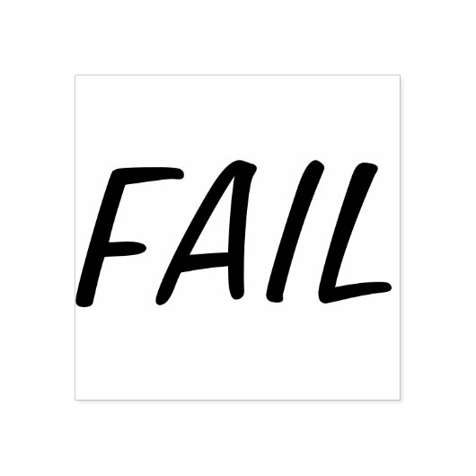 Basics Red Fail Stamp Rubberstempel (Afrduk)