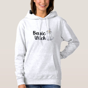 Basiese Heks Grappige Kat Halloween Grafische Hood Hoodie