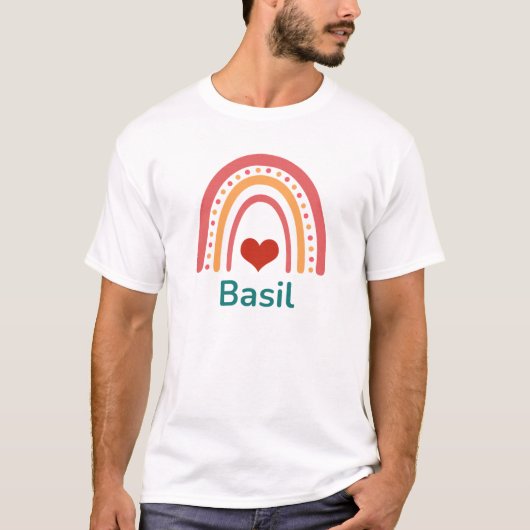 Basil  Boho Rainbow T-shirt (Voorkant)