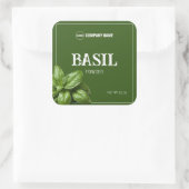 Basil Custom Spice Label Sticker (Tas)