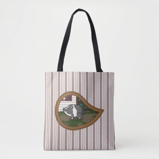 Basil de Varken All-Over-Print Tas (Voorkant)