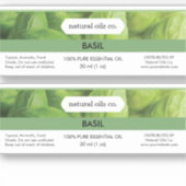 Basil Etherische oliën Geurstof Flesetiket Sticker (Voorkant)