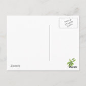 Basil Garden Waterverf Herb Art Pesto Knoflook Briefkaart (Achterkant)