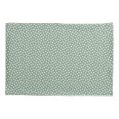 Basil Green Waterverf Stippen Pillow Hoesje Kussensloop (Achterkant)