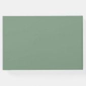  Basil Green & White Daisies Wedding Gastenboek (Achterkant)