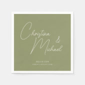 Basil · Handgeschreven script Servet (Voorkant)