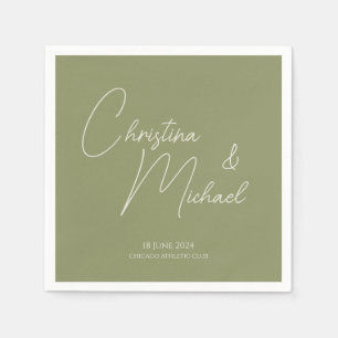 Basil · Handgeschreven script Servet