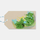 Basil Herb Dragon Cadeaulabel (Achterkant Horizontaal)