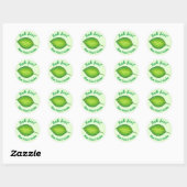 Basil Herb - gepersonaliseerde tuin voor vers gebr Ronde Sticker (Vel)