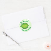 Basil Herb - gepersonaliseerde tuin voor vers gebr Ronde Sticker (Envelop)