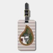 Basil het Varken Bagage Label (Voorkant verticaal)