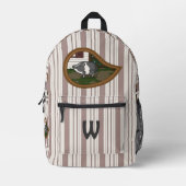 Basil het varken bedrukte rugzak (Voorkant)