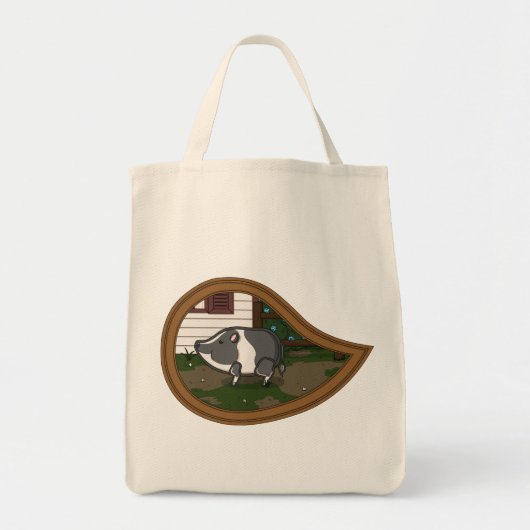 Basil het Varken Boodschappentas Tote Bag (Voorkant)