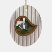 Basil het varkensornament keramisch ornament (Rechts)