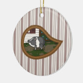 Basil het varkensornament keramisch ornament (Links)