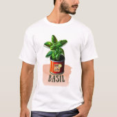 Basil in can - Herbs Basil  design - T-shirt (Voorkant)