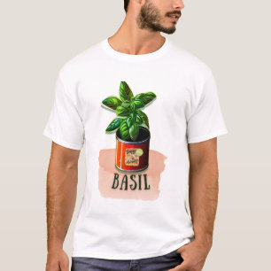 Basil in can - Herbs Basil  design - T-shirt