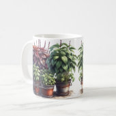 Basil Kruid Tuin Kookkruiden Koffiemok (Voorkant links)