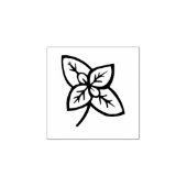 Basil Leaves Herb Gardening Vegetable Lino-cut Rubberstempel (Afrduk)