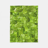 Basil Leaves Pattern Fleece Deken (Voorkant)