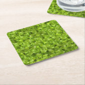 Basil Leaves Pattern Kartonnen Onderzetters (Schuin)