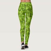 Basil Leaves Pattern Leggings (Achterkant)