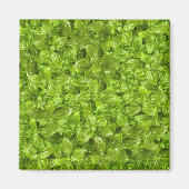 Basil Leaves Pattern Magneet (Voorkant)