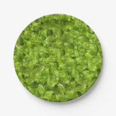Basil Leaves Pattern Papieren Bordje (Voorkant)