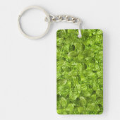 Basil Leaves Pattern Sleutelhanger (Voorkant)