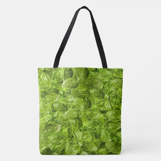 Basil Leaves Pattern Tote Bag (Voorkant)