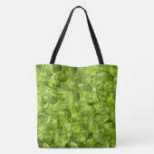 Basil Leaves Pattern Tote Bag (Achterkant)