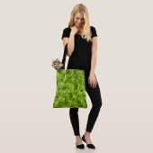 Basil Leaves Pattern Tote Bag (Op model)