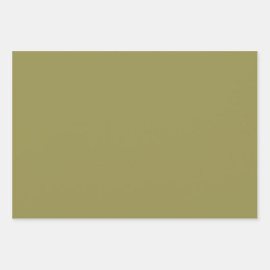 Basil & Oregano Wrapping Paper Flat Sheet Set of 3 (Voorkant 3)