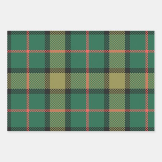 Basil & Oregano Wrapping Paper Flat Sheet Set of 3 (Voorkant)