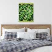 Basil Plant Fotopatroon Verpakt canvas Afdruk (Insitu (Slaapkamer))