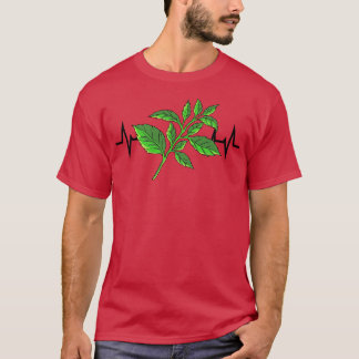 Basil Plant hartslag T-shirt