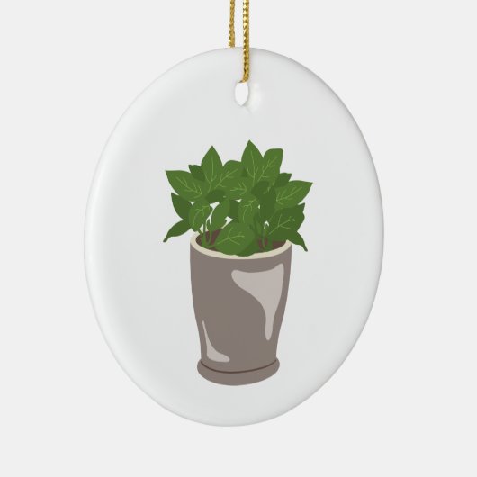 Basil-Plant Keramisch Ornament (Rechts)