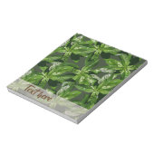 Basil Plant Pattern Notitieblok (Linkerzijde)