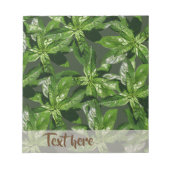 Basil Plant Pattern Notitieblok (Voorkant)