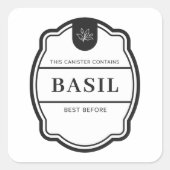 Basil Spice potje Labels (Voorkant)