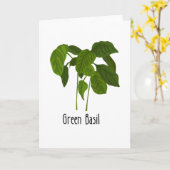 Basil Spices Herb Kaart (Gele Bloem)