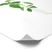 Basil Stem Illustration | Kruiden Keuken Wandkunst Poster (Hoek)